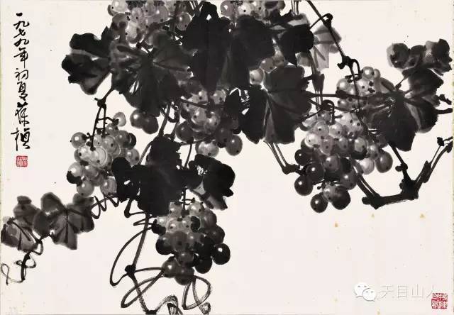 技法篇——国画写意葡萄步骤画法