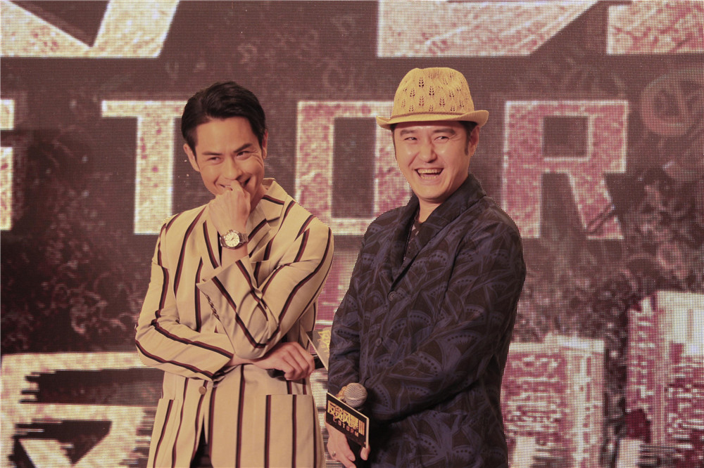 贪风暴3》上海发布会 冯雷、古天乐、张智霖、