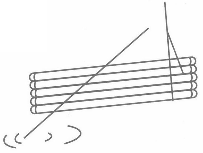 每天学一幅简笔画-竹筏简笔画分解步骤图教程