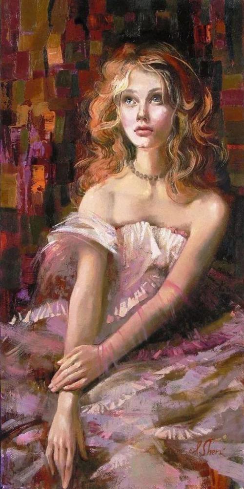 乌克兰天才女画家艾琳·谢里油画作品,充满愉悦与爱