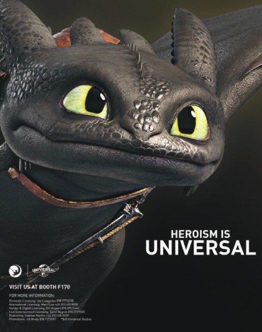 《驯龙高手3》无牙仔有女友了! 黑白双煞对视