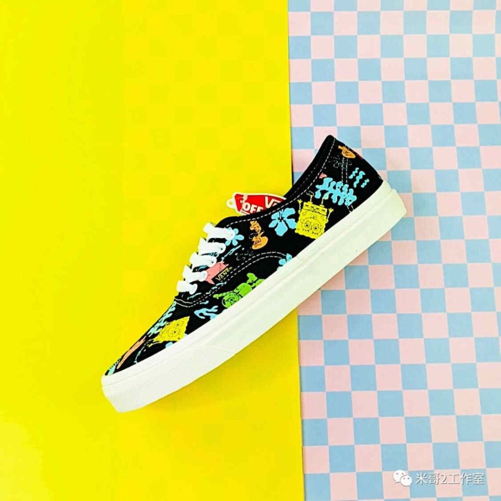 海绵宝宝动漫联名!spongebob x vans og classic slip