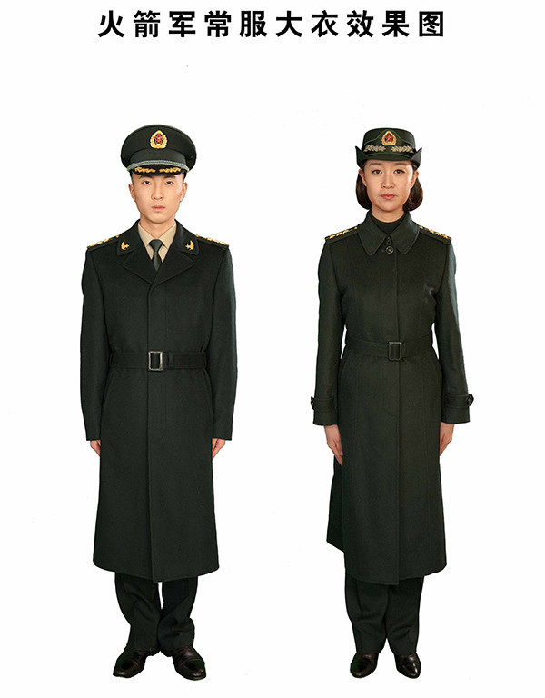 先睹为快!火箭军换发新式礼服常服