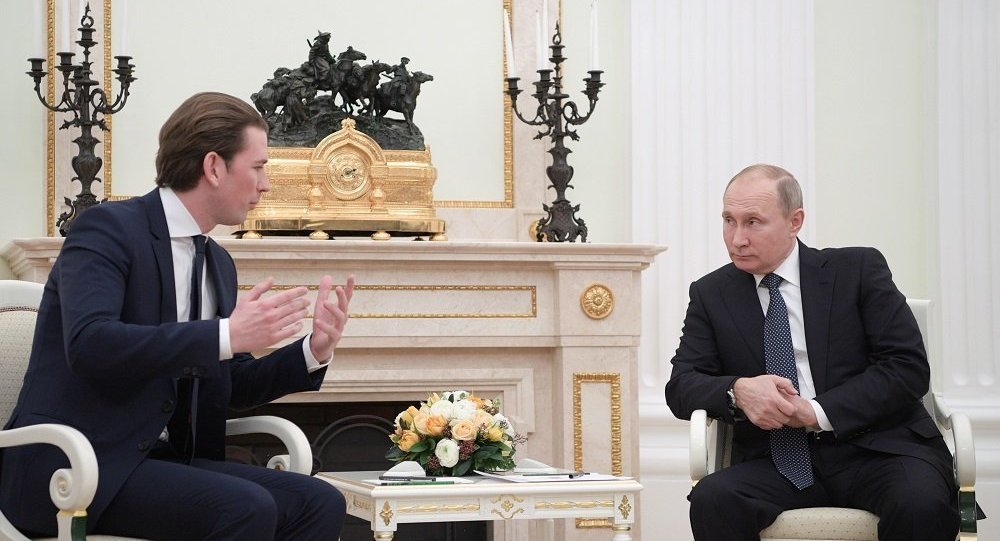 奥地利在普京访问前呼吁欧盟取消对俄制裁 反