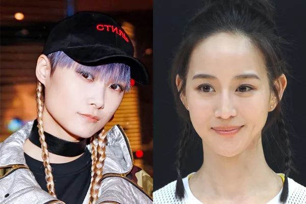 王菊黑胖yami小眼睛怎么改造的那么美?《编发