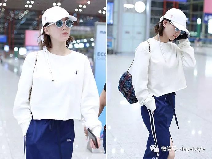 卫衣配运动裙本是运动范,刘诗诗却穿出满满少