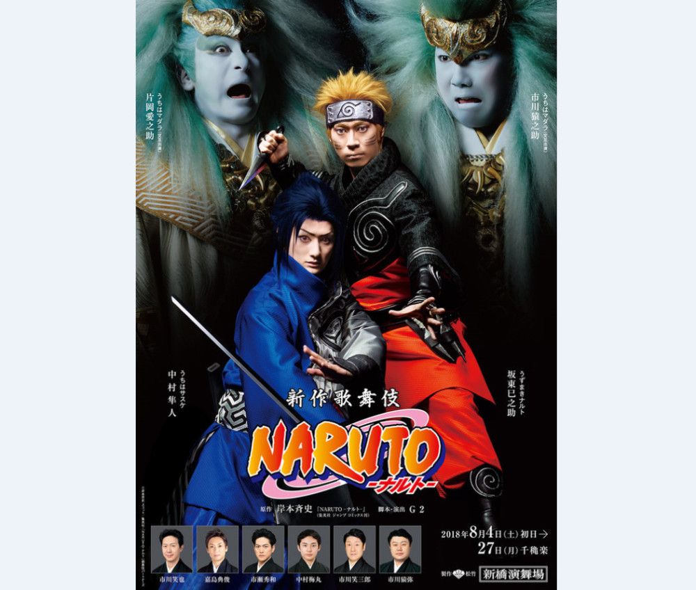 岸本齐史为《火影忍者》歌舞伎创作应援绘