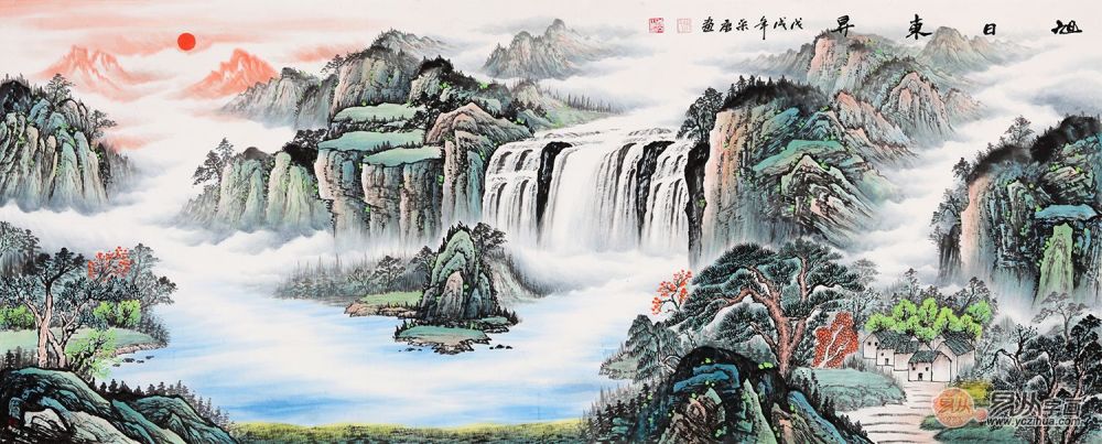 2,聚财的山水画:中国最有风水招财的山水画是哪幅 富山春居图 3,聚财