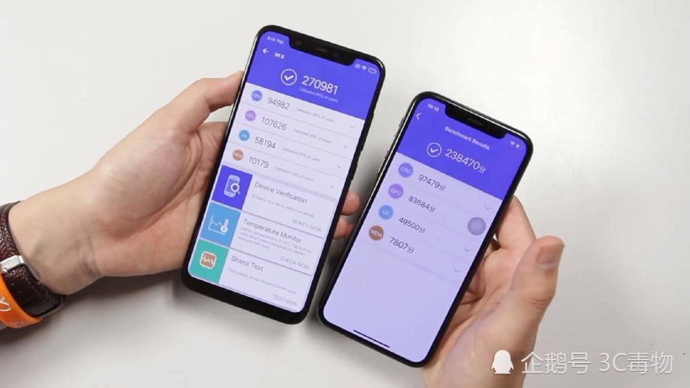 刘海屏和双竖镜头 一招教你如何区分小米8和iPhoneX