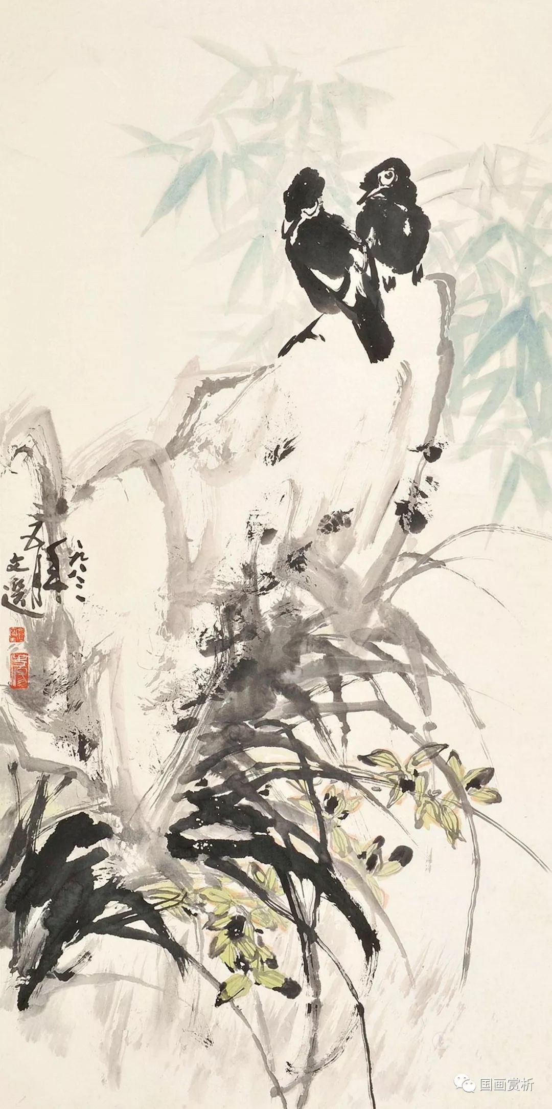 汤文选,写意花鸟,花鸟画,齐白石,八大山人,水墨