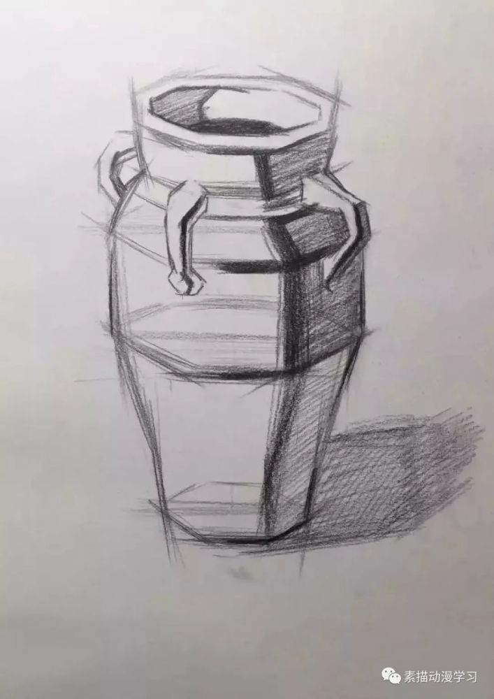 素描教程-罐子的结构画法
