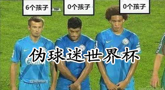 世界杯伪球迷搞笑段子
