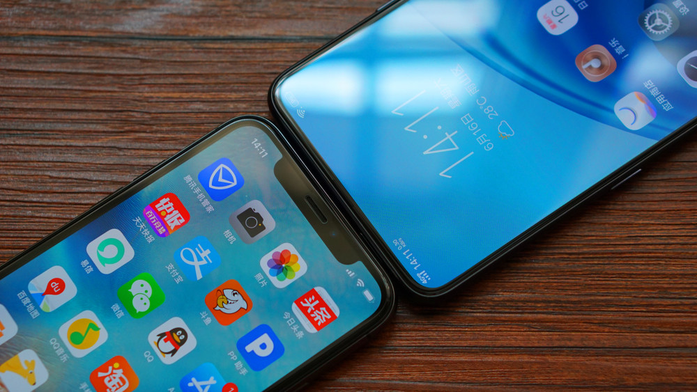 iPhone X对比vivo NEX:宽刘海和窄下巴谁更出