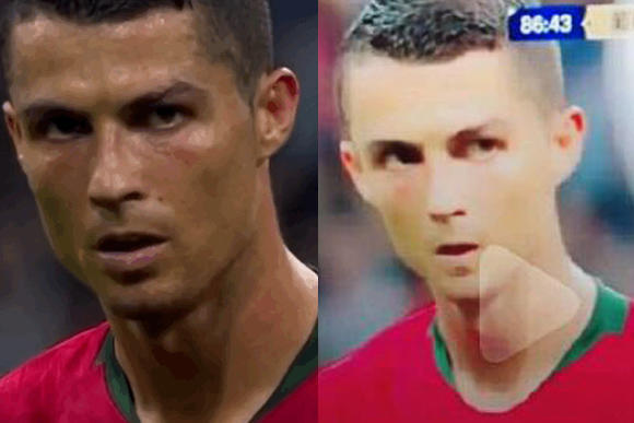 C罗本人VS某短视频的C罗,了解一下什么叫堪