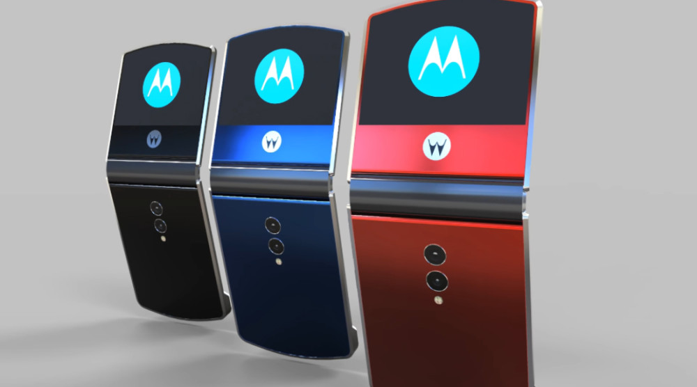 Moto刀锋概念新机:可折叠柔性屏 超薄翻盖设计