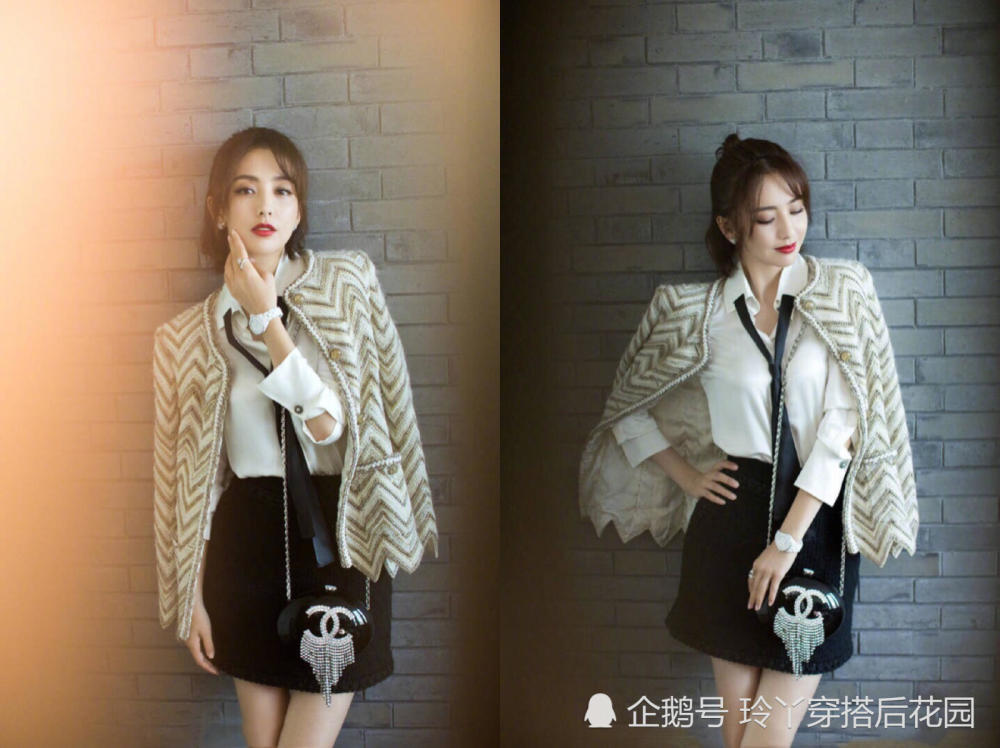 佟丽娅一身职业装中性帅气 有人想知道口红色号