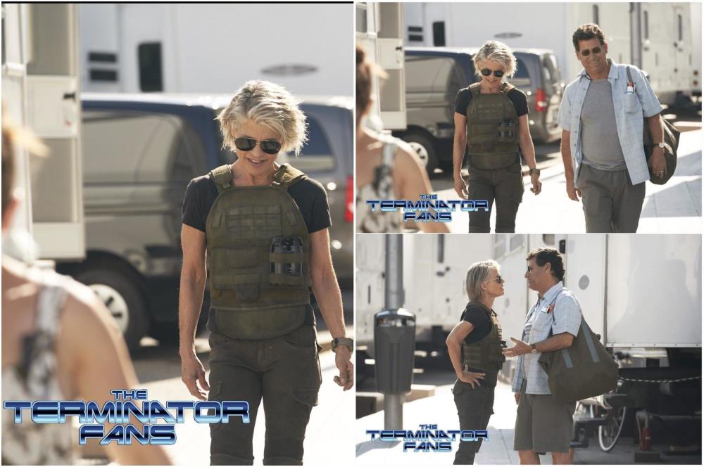 《终结者6》曝新照，旧版女主、施瓦辛格都回归，恶灵骑士加盟