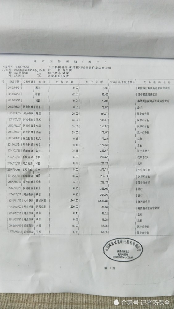 办低保要银行流水 腾讯网