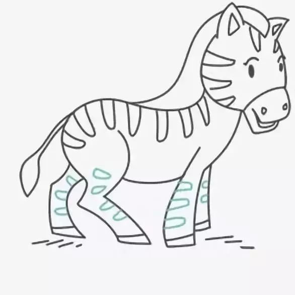 2分钟教会你斑马简笔画教程