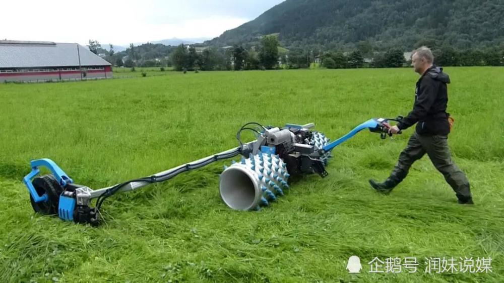 德国机械为啥牛?看这割草机就明白了,山地沼泽照样工作