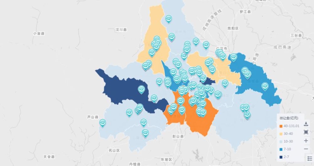 2018年上半年成都房地产企业拿地排行榜