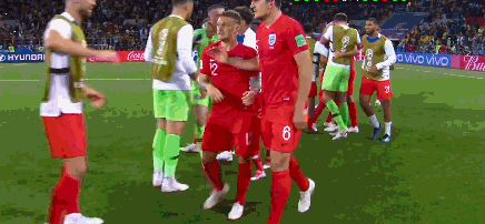 冰火两重天!gif看凯恩捶地疯狂庆祝 哥队球迷掩面痛哭