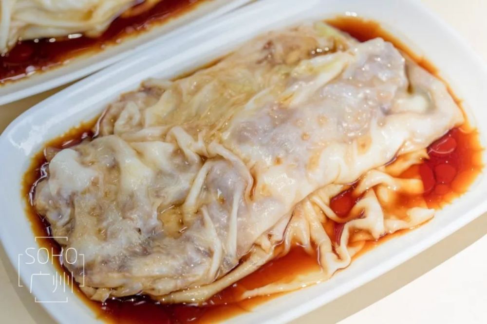 牛肉肠,肠粉皮薄,嫩,滑,加上醇厚米浆自带的米香味,美味程度满分