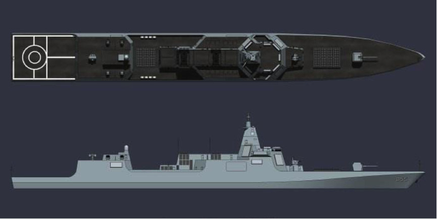 万吨大驱055之后,我国海军未来驱逐舰将是如此科幻