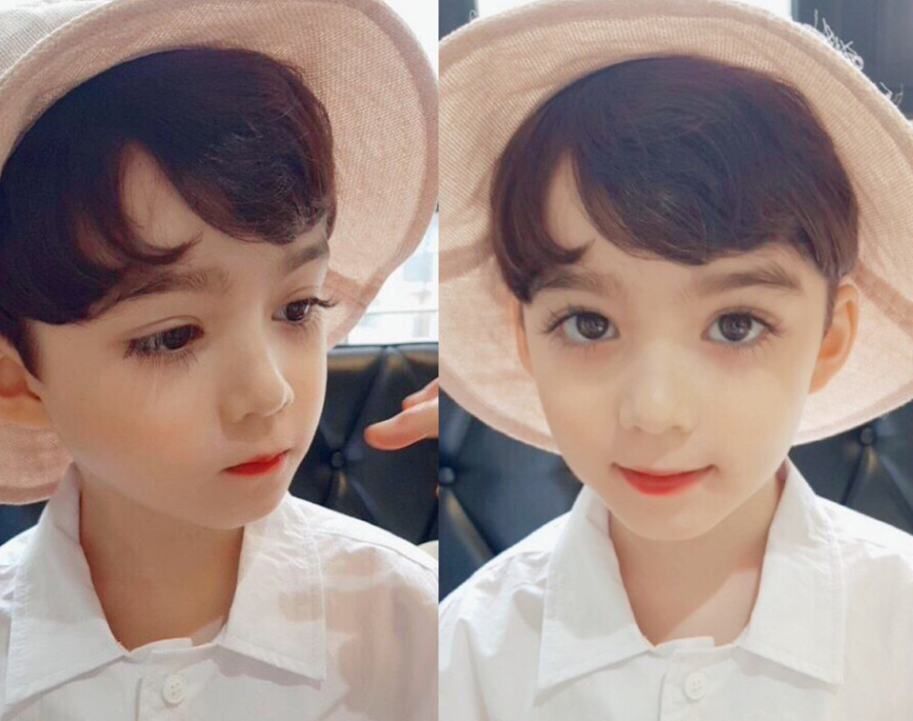 还是混血儿?网友:哇塞,这小孩也太好看了吧!
