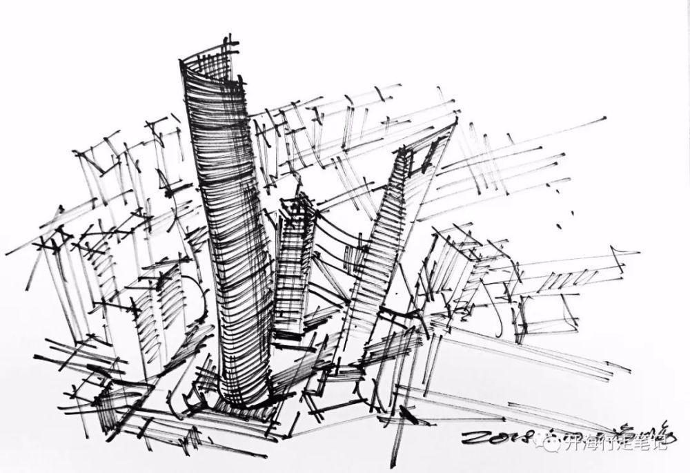 《手绘课堂7》——上海建筑钢笔速写