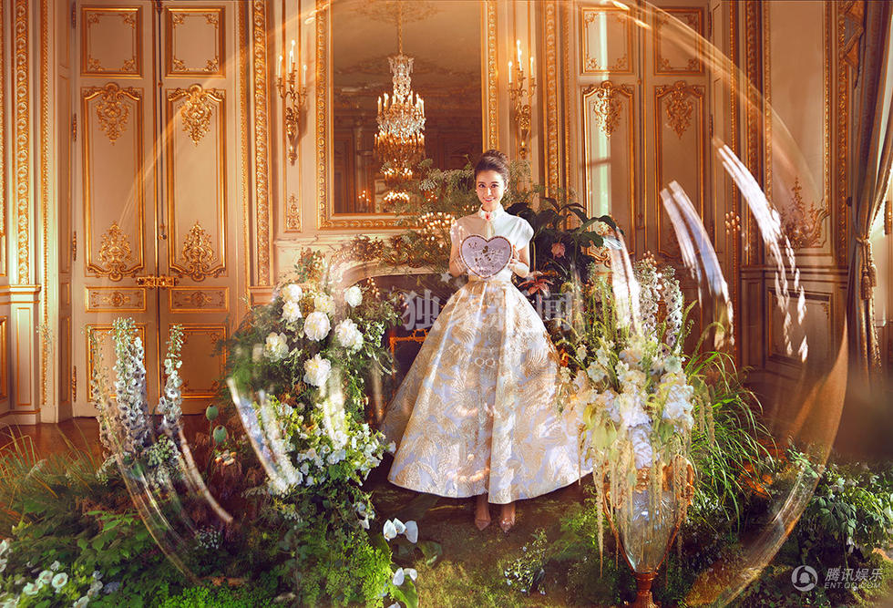 唯美！林心如发婚前写真曝光 准新娘比花娇