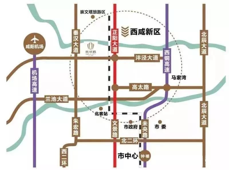 西咸新区泾河新城正阳大道南段正式通车