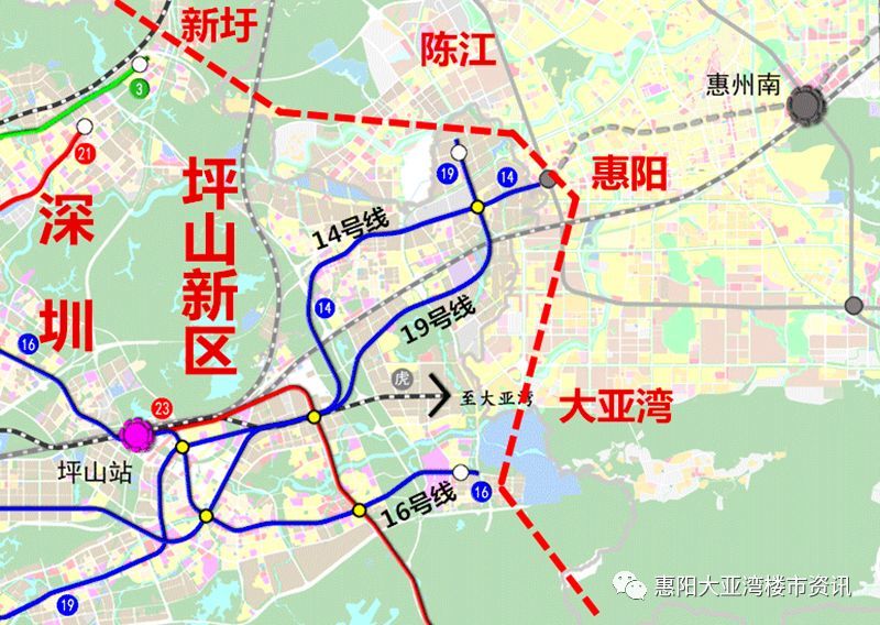 深惠1小时通勤圈将在2022年真正实现,即使那个时候惠州的地铁与深圳