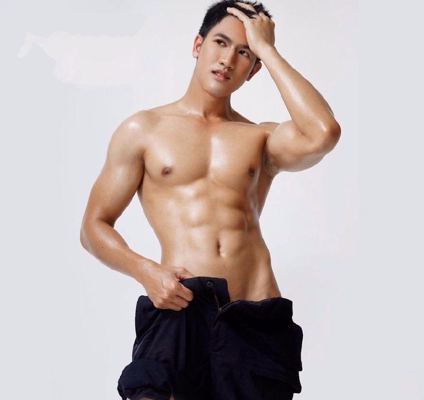 图集高颜值八块腹肌肌肉男模,这样的帅哥