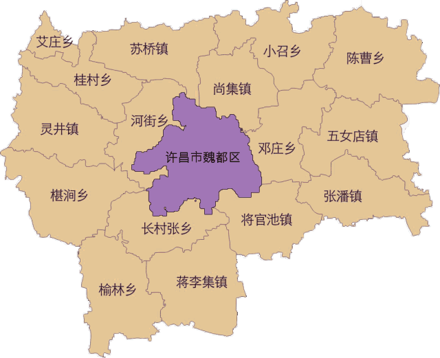 如1986年许昌撤地改市,1997年襄城县划归许昌等会导致地图信息的较大图片