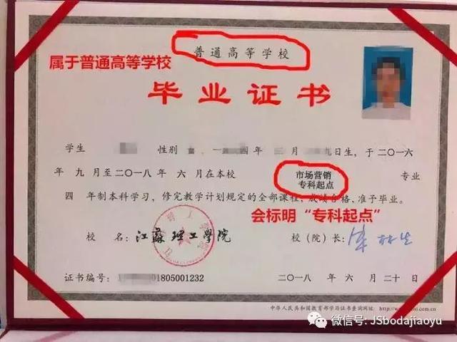 江苏专转本毕业证样本 腾讯网