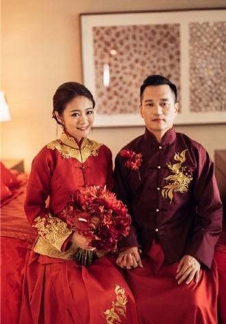 baby的中式婚服土豪气十足,刘诗诗干净素雅,唯