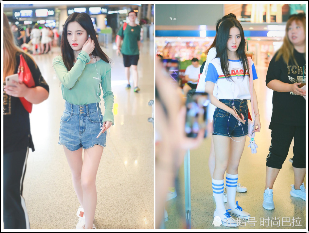 鞠婧祎真厉害!烂大街的黑色牛仔裤穿得这么时