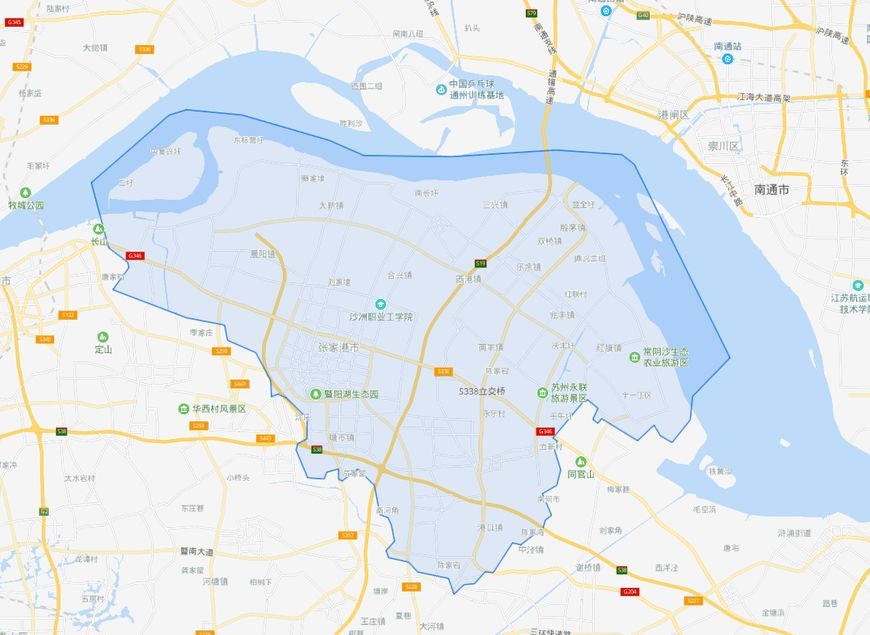 江苏省张家港市,地名本为张氏将流漕拓宽成河得名,全国文明城市