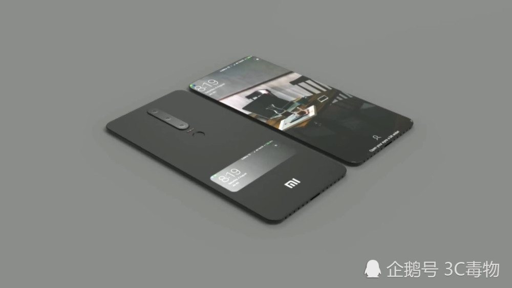 小米9概念图:后置三镜头前后双屏幕 设计如同