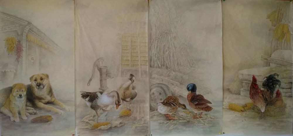 陈松岩工笔国画作品分享