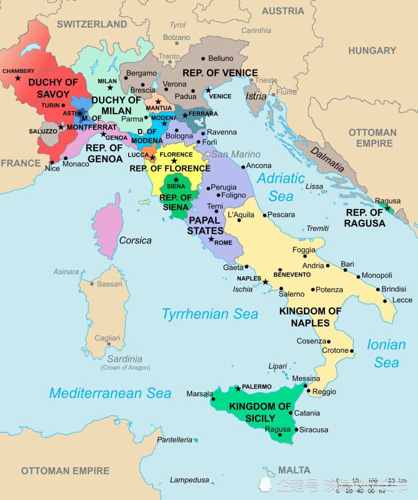 海战方面 意大利有当时欧洲最好的海军 那里的地理位置也让