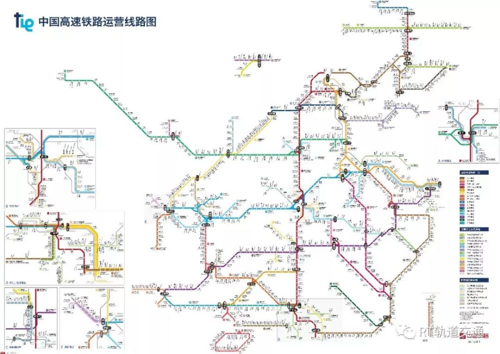 中国高速铁路运营线路图更新