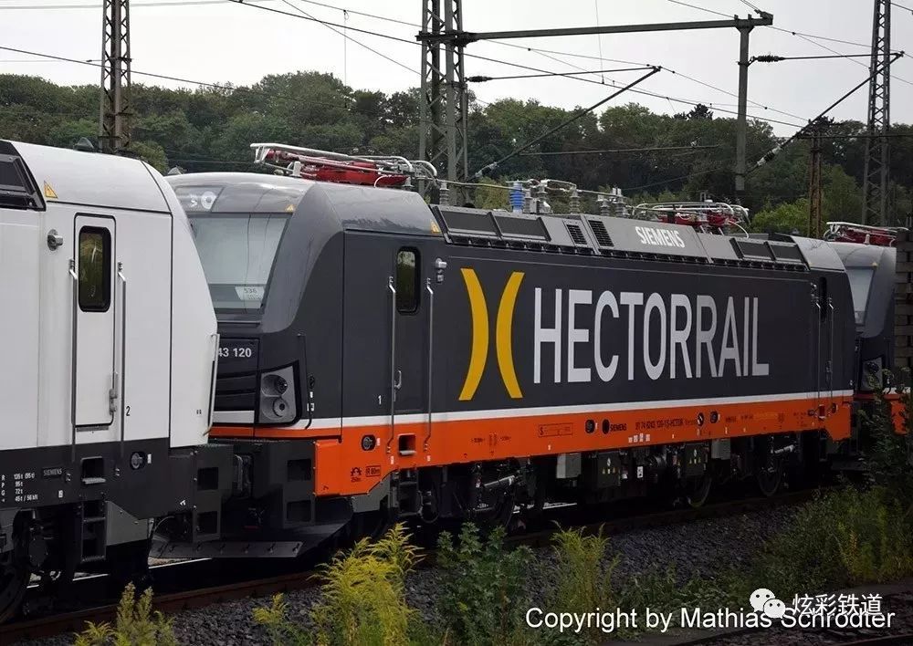 hector rail 243 120 号机车,2018年7月28日于卡塞尔 摄影:mathias