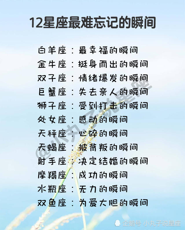 星座,十二星座,表白,12星座