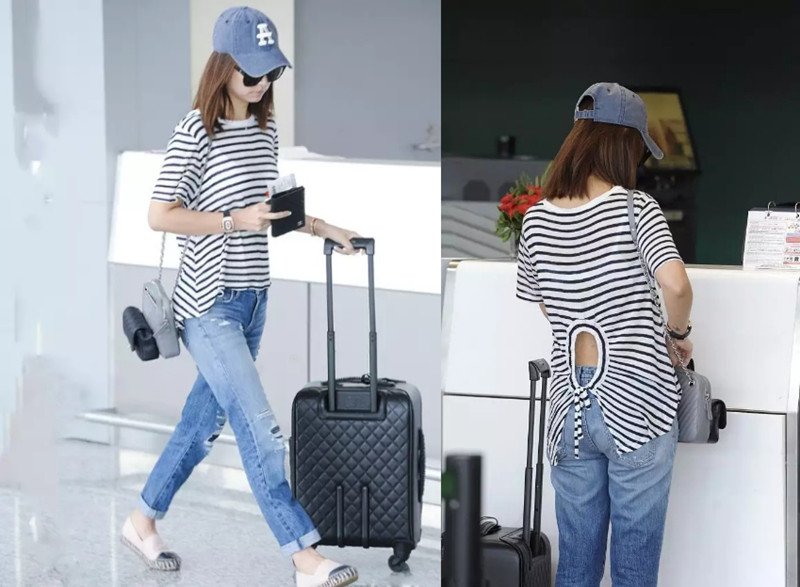 一件条纹T恤带货女王杨幂、音乐才女欧阳娜娜