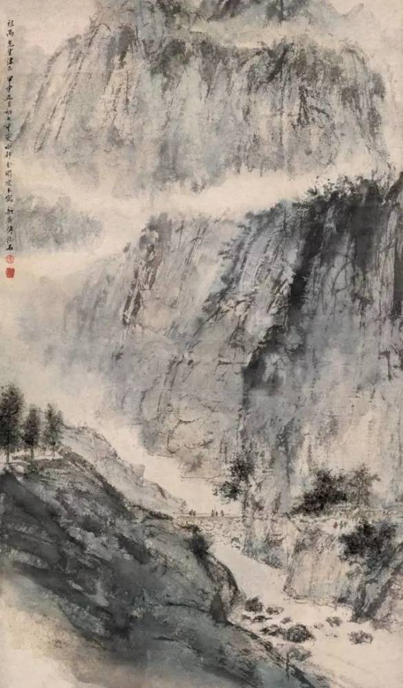 傅抱石,山水画