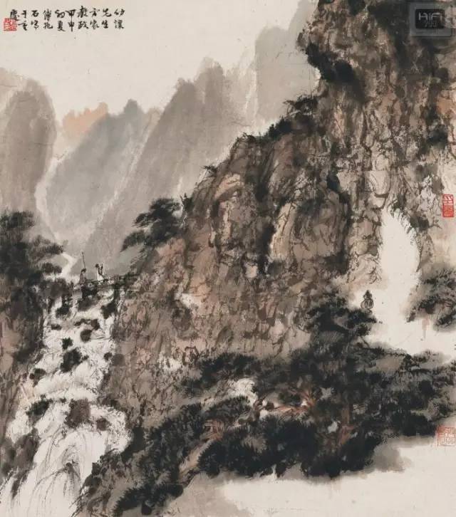 傅抱石,山水画