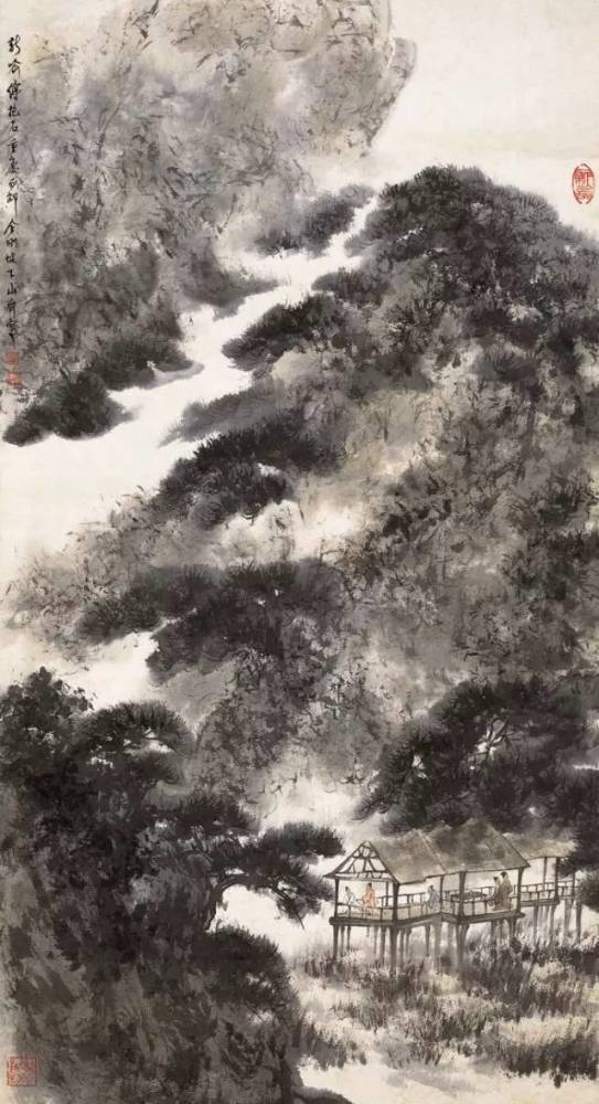 傅抱石,山水画