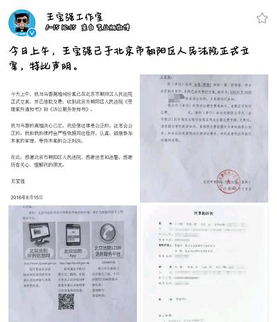 王宝强:不要拿亲子鉴定说事,孩子都得跟我!